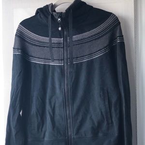 Lululemon black hoodie with grey detailing